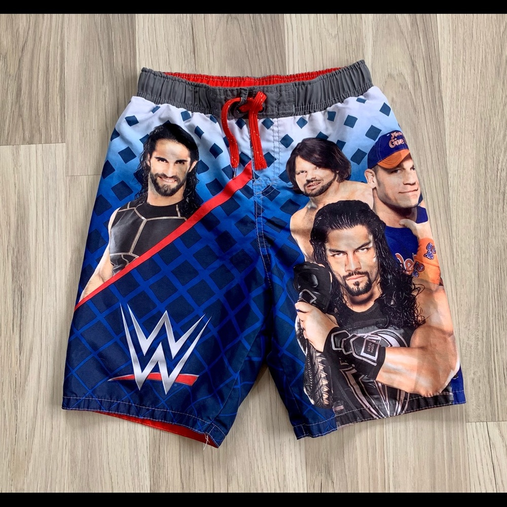 WWE Wrestling Swim Trunks Board Shorts. Yth 10/12